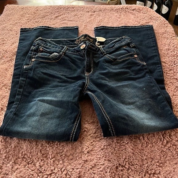 NWT Justice Jeans Girl Size 12.5. New! Denim. - Picture 1 of 6